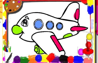 Airplane Coloring Book