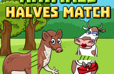 Animals Halves Match