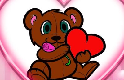 Animals Valentine Coloring