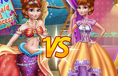 Anna Mermaid Vs Princess