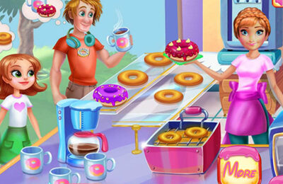 Annie Cooking Donuts