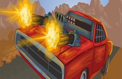 Battle On Road Car Game 2D