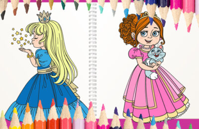 Beautiful Princess Coloring Book