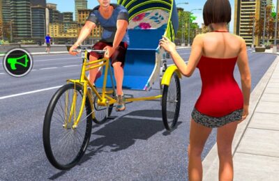 Bicycle Tuk Tuk Auto Rickshaw Free Driving Game