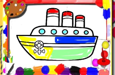 Boats Coloring Book