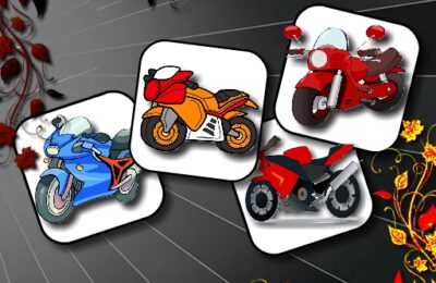 Cartoon Motorbikes Memory