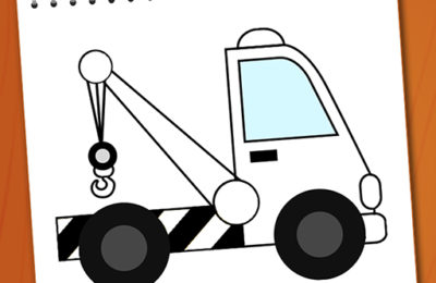 Coloring Book Excavator Trucks