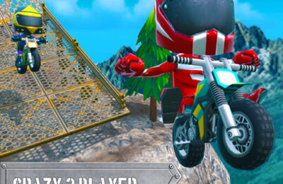 Crazy 2 Player Moto Racing