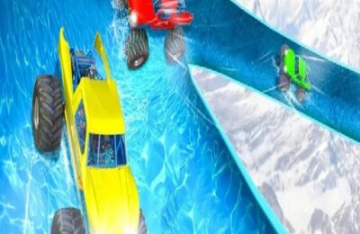 Crazy Monster Truck Water Slide Game