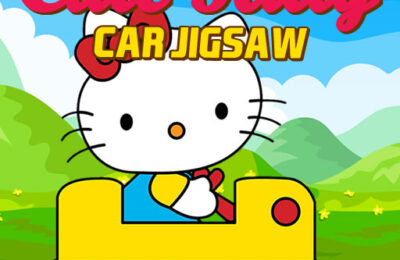 Cute Kitty Car Jigsaw