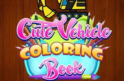 Cute Vehicle Coloring Book