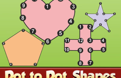 Dot to Dot Shapes Kids Education