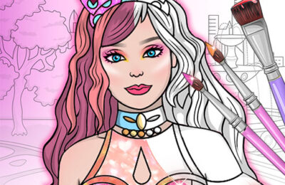 Dress Up Games & Coloring Book