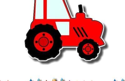 Easy Kids Coloring Tractor