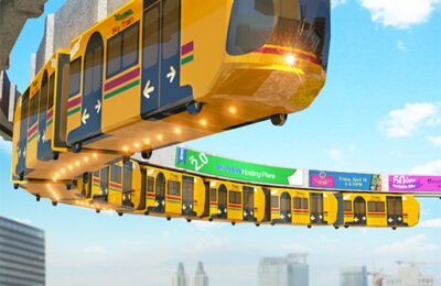 Elevated Train Driving Simulator Sky Tram Driver