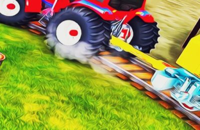 Heavy Duty Tractor Towing Train Games