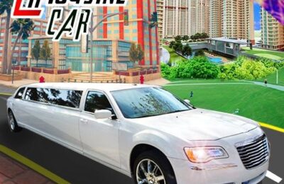 Luxury Wedding Taxi Driver City Limousine Driving