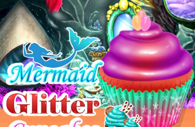 Mermaid Glitter Cupcakes