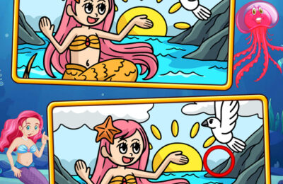 Mermaids Spot The Differences