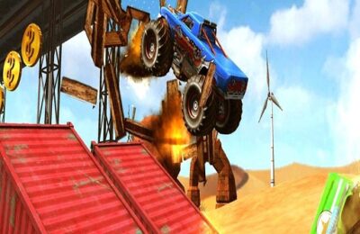 Monster Truck Impossible Track Plane Simulator