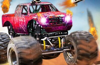 Monster Truck vs Zombie Death Shooting Game