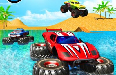 Monster Truck Water Surfing: Truck Racing Games