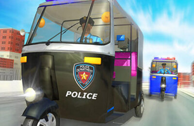 Police Auto Rickshaw Game 2020