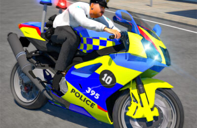 Police Bike Stunt Race Game