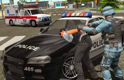 Police cop driver simulator