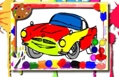 Racing Cars Coloring Book