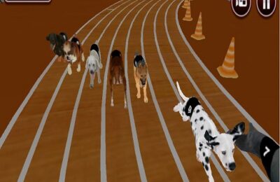 Real Dog Racing Simulator Game 2020