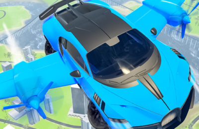 Real Sports Flying Car 3d