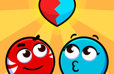 Red and Blue Ball Cupid love