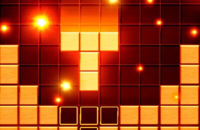 Relaxing cubes and campfire