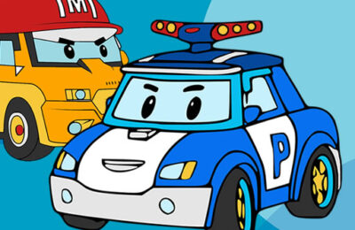 Robocar Coloring Book