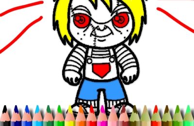 Scary Boy Coloring Book