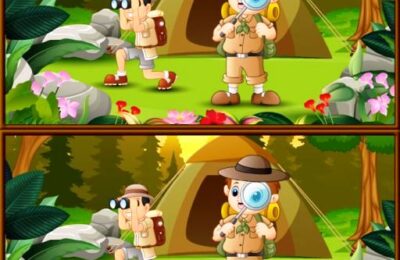 Spot 5 Differences Camping