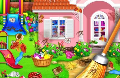 Sweet Home Cleaning : Princess House Cleanup Game