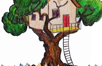 Tree House Coloring Book