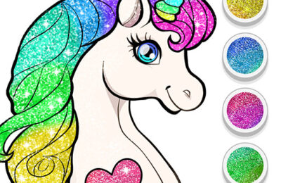 Unicorn Dress Up Coloring Book