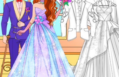 Wedding Coloring Dress Up Game