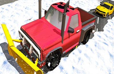 Winter Snow Plow Jeep Driving