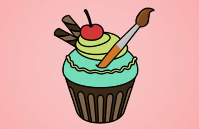 Yummy Cupcake Coloring