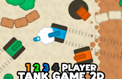 1 2 3 4 Player Tank Game 2D