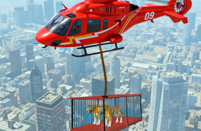 Animal Helicopter Rescue Game