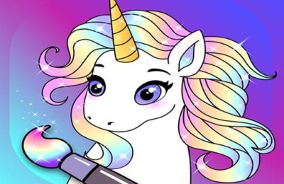 Animated Glitter Coloring Book – My Little Unicorn