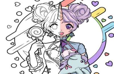 Anime Girls Coloring Book: Pop Manga Coloring