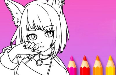 Anime Manga Coloring Book