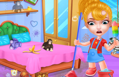 Baby Doll House Cleaning Game