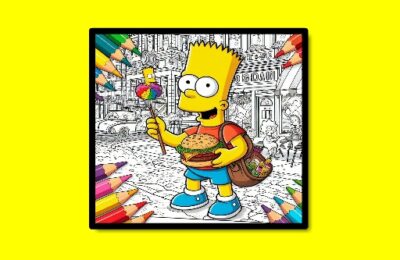 BTS Simpsons Coloring Book